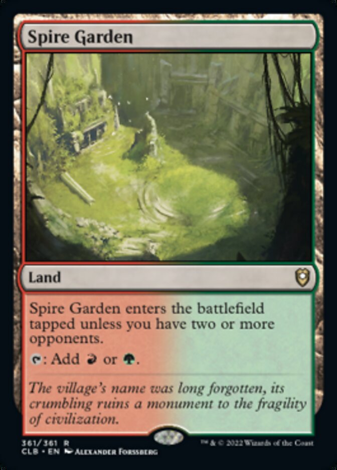 Spire Garden [Commander Legends: Battle for Baldur's Gate] - Magic: The Gathering - Card Brawlers | Quebec | Canada |