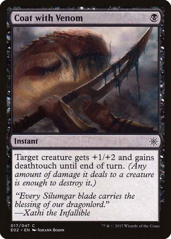 Coat with Venom [Explorers of Ixalan] - Magic: The Gathering - Card Brawlers | Quebec | Canada |
