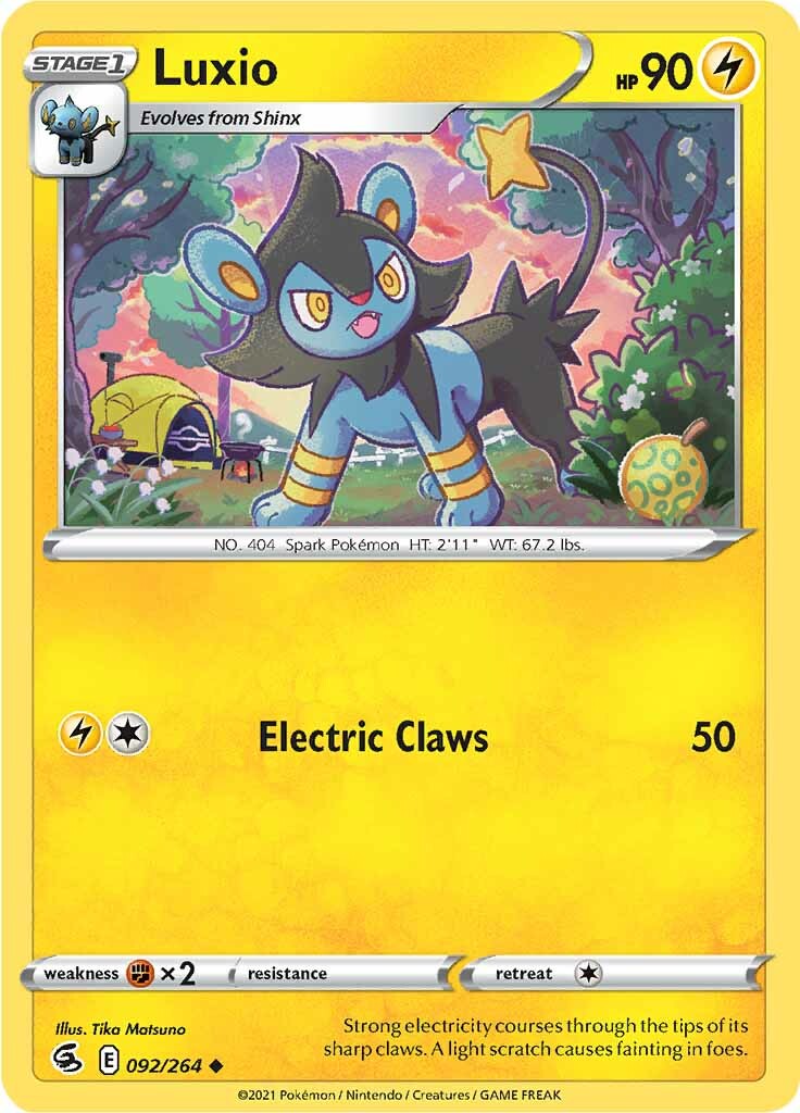 Luxio (092/264) [Sword & Shield: Fusion Strike] - Pokémon - Card Brawlers | Quebec | Canada |
