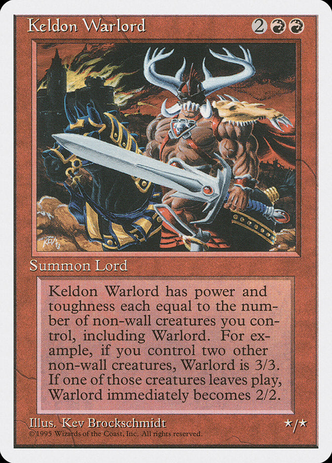 Keldon Warlord [Fourth Edition] - Magic: The Gathering - Card Brawlers | Quebec | Canada |