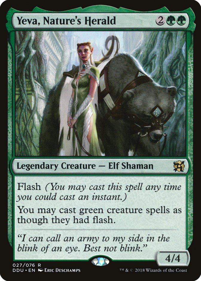 Yeva, Nature's Herald [Duel Decks: Elves vs. Inventors] - Magic: The Gathering - Card Brawlers | Quebec | Canada |
