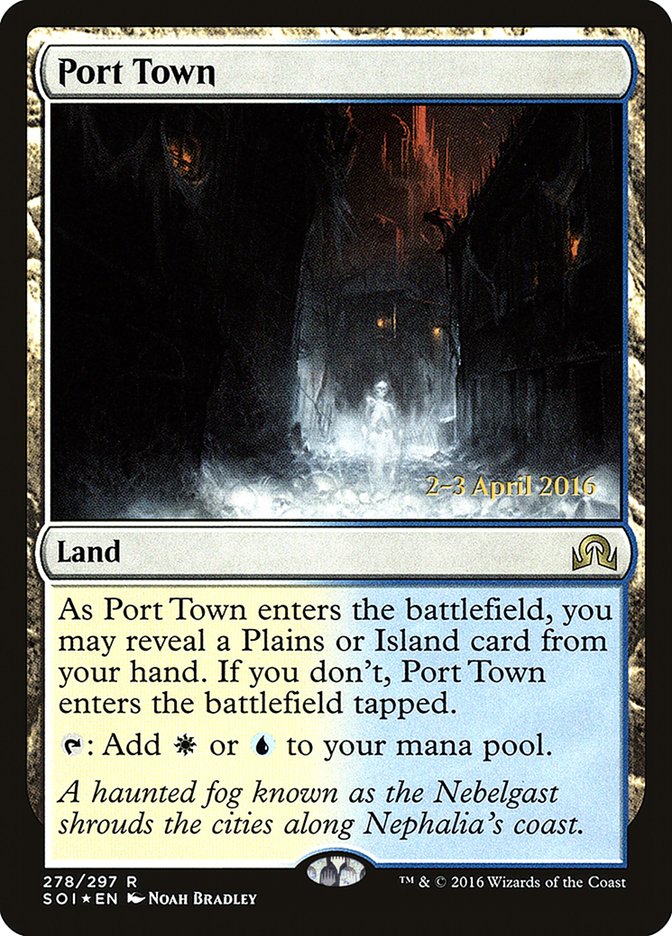 Port Town [Shadows over Innistrad Prerelease Promos] - Magic: The Gathering - Card Brawlers | Quebec | Canada |