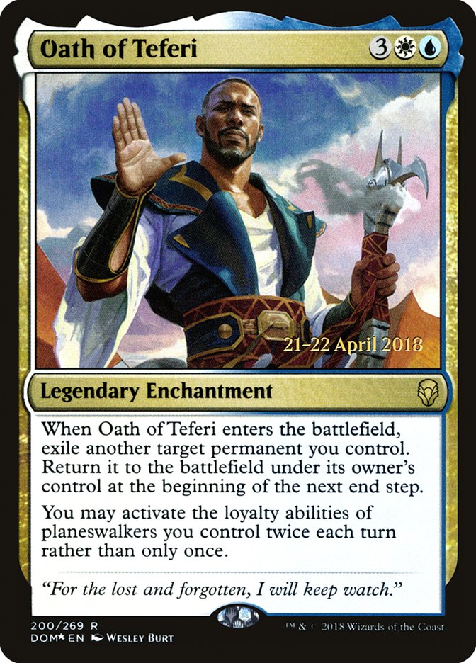 Oath of Teferi [Dominaria Prerelease Promos] - Magic: The Gathering - Card Brawlers | Quebec | Canada |