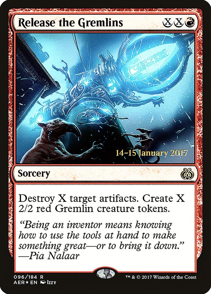Release the Gremlins [Aether Revolt Prerelease Promos] - Magic: The Gathering - Card Brawlers | Quebec | Canada |