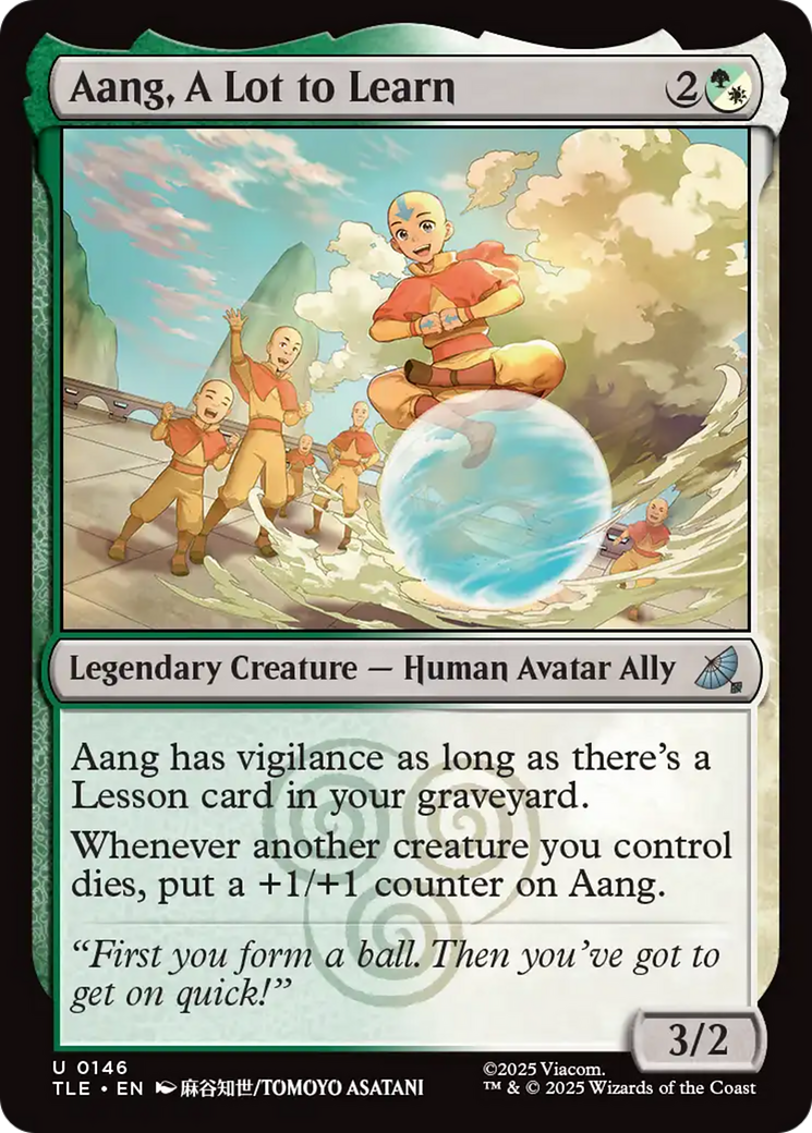 Aang, A Lot to Learn [Avatar: The Last Airbender: Eternal-Legal] - Magic: The Gathering - Card Brawlers | Quebec | Canada |