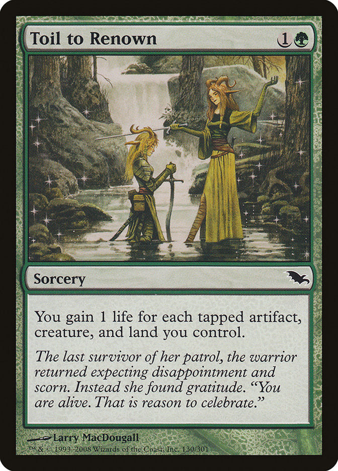 Toil to Renown [Shadowmoor] - Magic: The Gathering - Card Brawlers | Quebec | Canada |