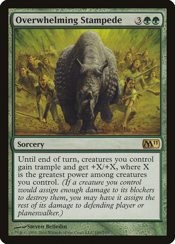 Overwhelming Stampede [Magic 2011] - Magic: The Gathering - Card Brawlers | Quebec | Canada |