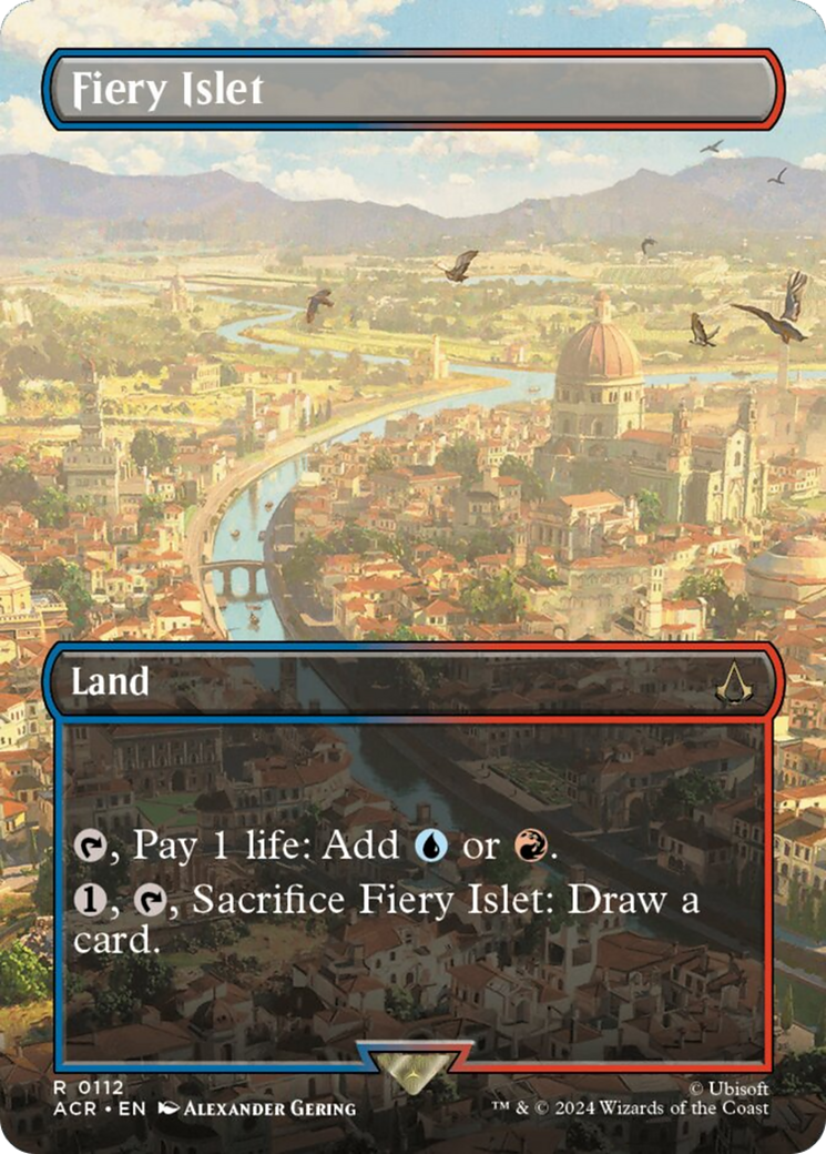 Fiery Islet (Borderless) [Assassin's Creed] - Magic: The Gathering - Card Brawlers | Quebec | Canada |