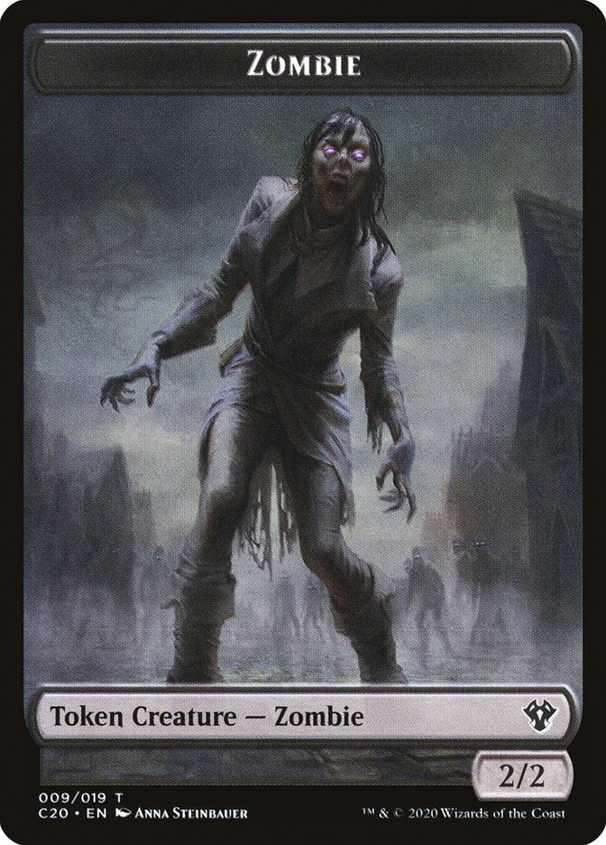 Human Soldier (003) // Zombie Double-Sided Token [Commander 2020 Tokens] - Magic: The Gathering - Card Brawlers | Quebec | Canada |