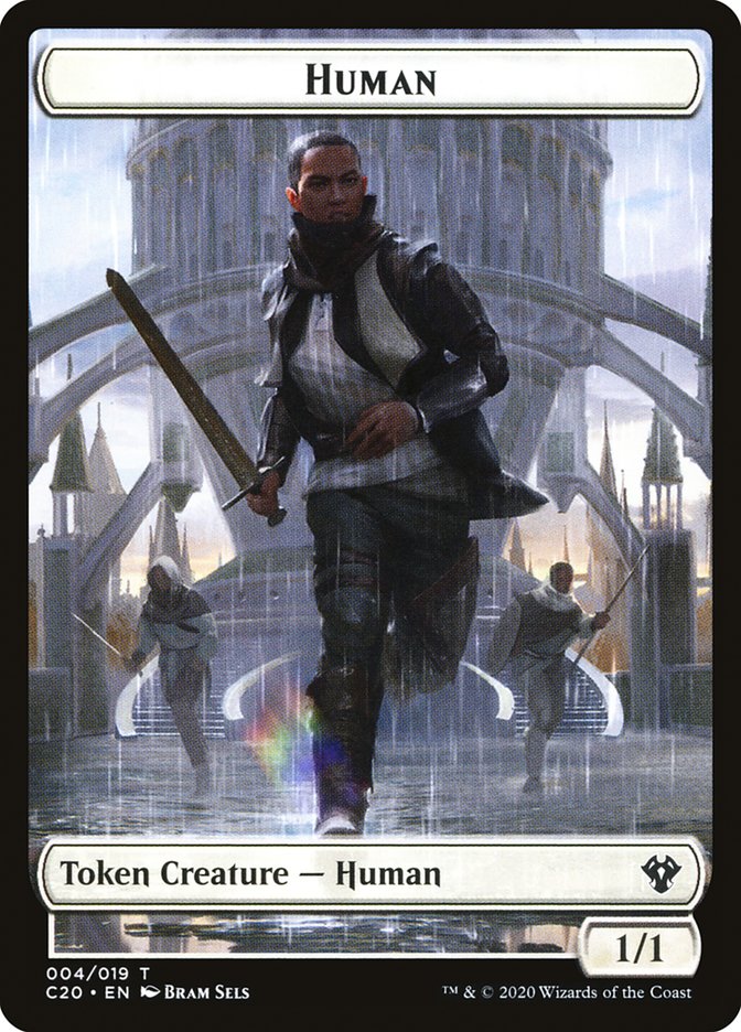 Human // Treasure Double-Sided Token [Commander 2020 Tokens] - Magic: The Gathering - Card Brawlers | Quebec | Canada |