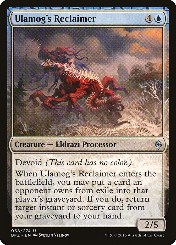 Ulamog's Reclaimer [Battle for Zendikar] - Magic: The Gathering - Card Brawlers | Quebec | Canada |
