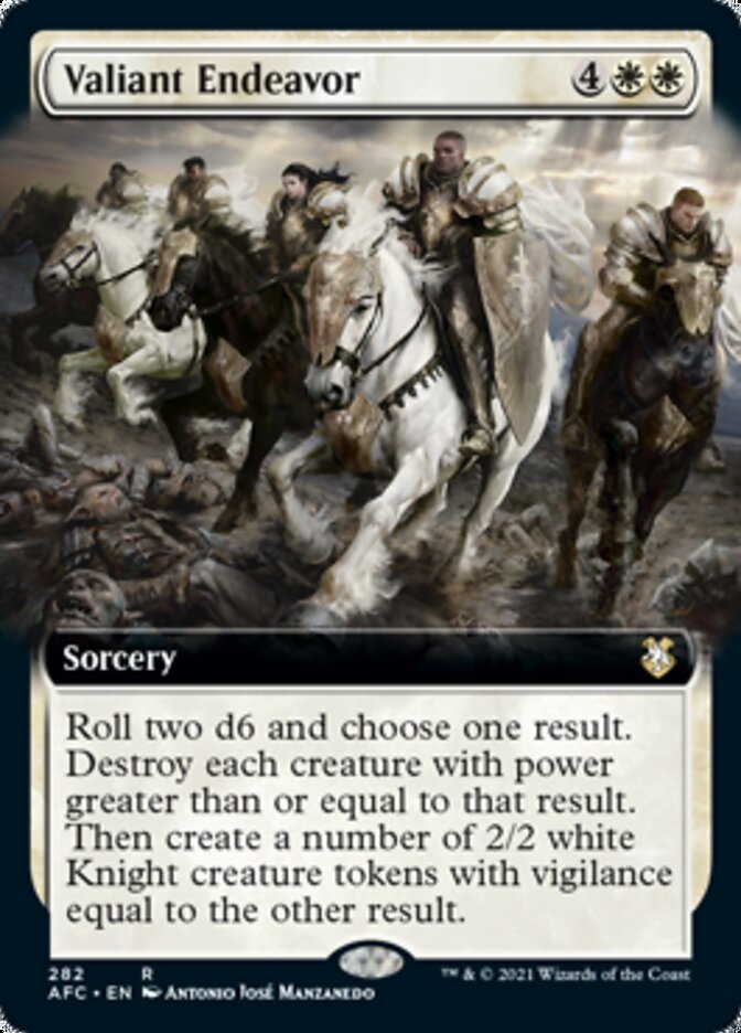 Valiant Endeavor (Extended Art) [Dungeons & Dragons: Adventures in the Forgotten Realms Commander] - Magic: The Gathering - Card Brawlers | Quebec | Canada |