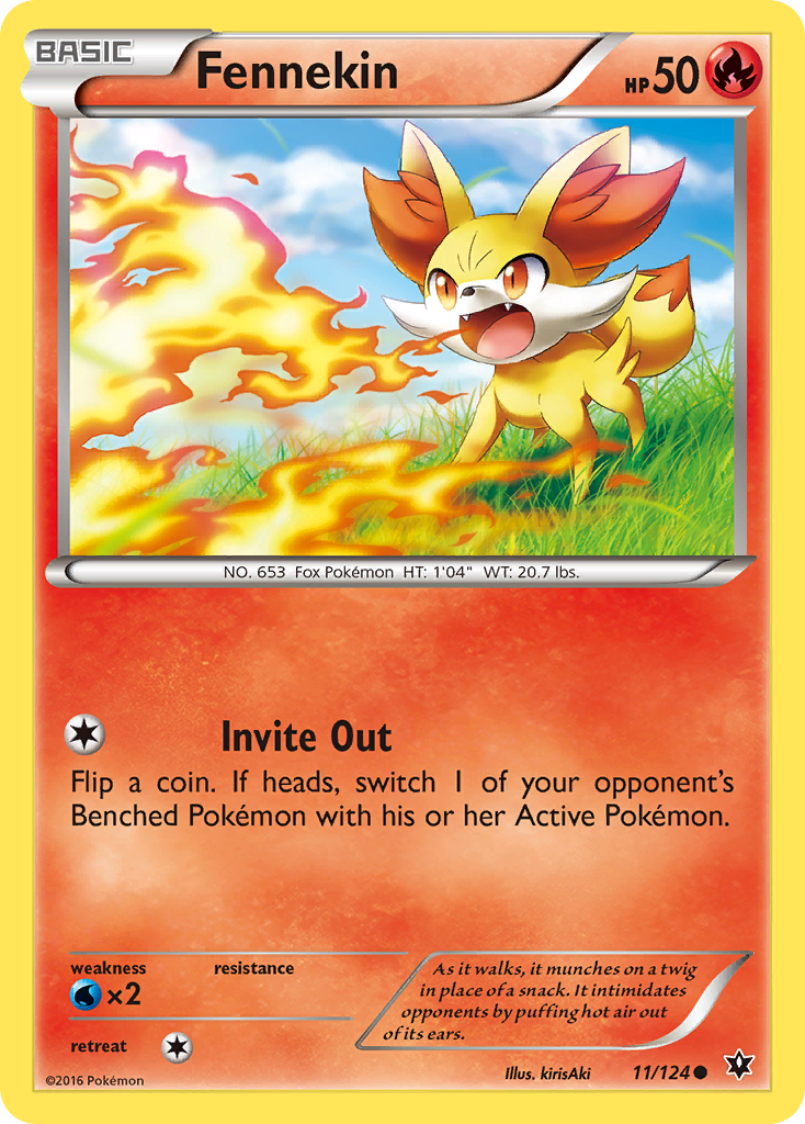 Fennekin (11/124) [XY: Fates Collide] - Pokémon - Card Brawlers | Quebec | Canada |