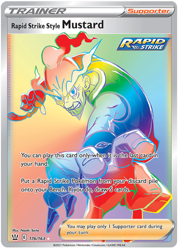Rapid Strike Style Mustard (176/163) [Sword & Shield: Battle Styles] - Pokémon - Card Brawlers | Quebec | Canada |