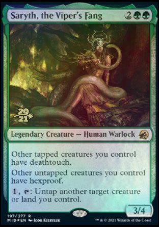 Saryth, the Viper's Fang [Innistrad: Midnight Hunt Prerelease Promos] - Magic: The Gathering - Card Brawlers | Quebec | Canada |