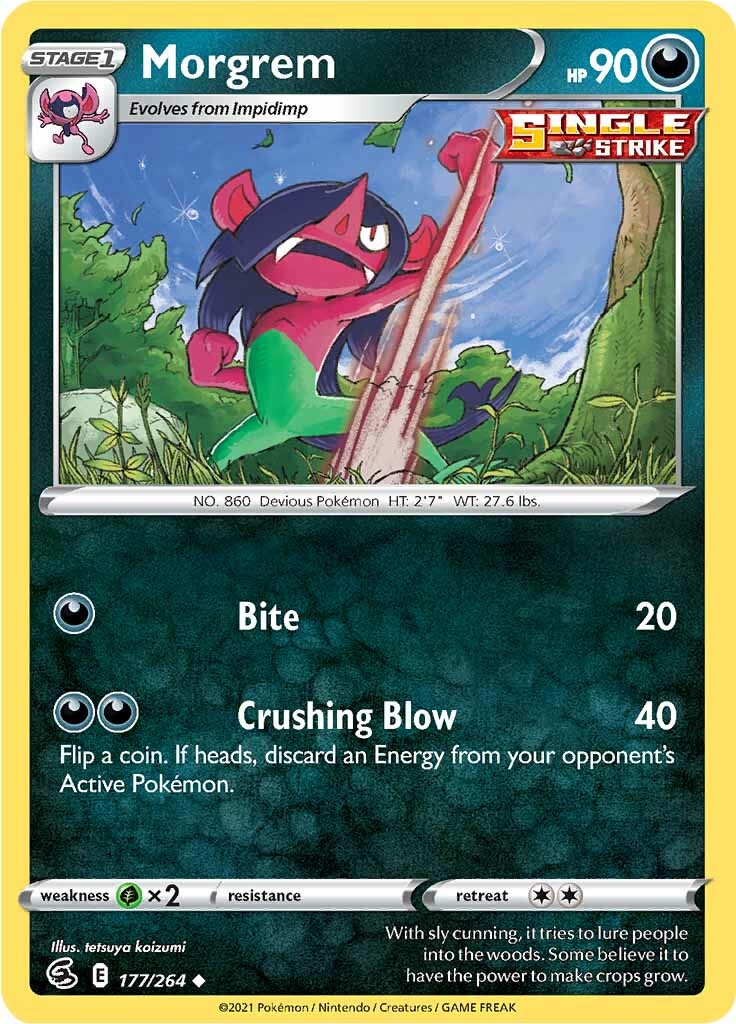 Morgrem (177/264) [Sword & Shield: Fusion Strike] - Pokémon - Card Brawlers | Quebec | Canada |