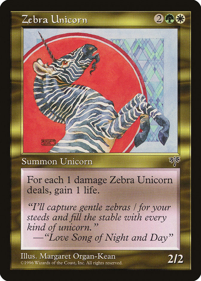 Zebra Unicorn [Mirage] - Magic: The Gathering - Card Brawlers | Quebec | Canada |