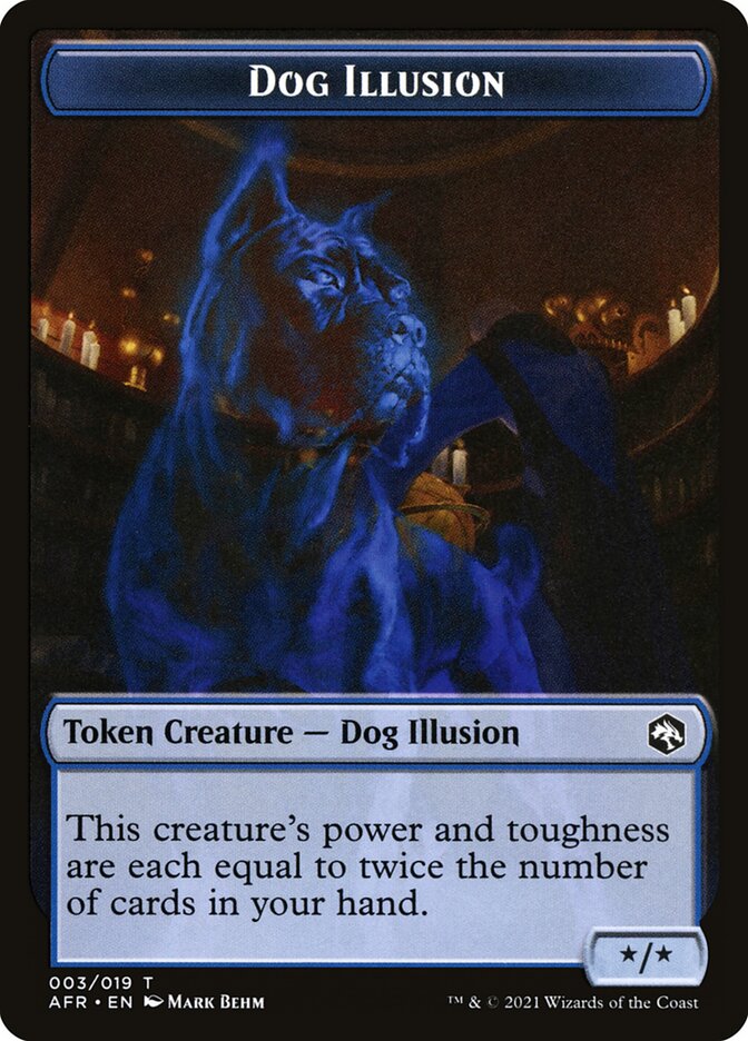 Angel // Dog Illusion Double-Sided Token [Dungeons & Dragons: Adventures in the Forgotten Realms Tokens] - Magic: The Gathering - Card Brawlers | Quebec | Canada |
