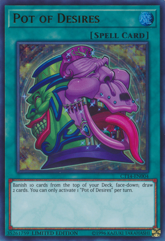 Pot of Desires [CT14-EN004] Ultra Rare - Yu-Gi-Oh! - Card Brawlers | Quebec | Canada |