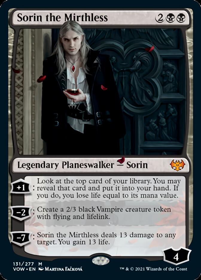 Sorin the Mirthless [Innistrad: Crimson Vow] - Magic: The Gathering - Card Brawlers | Quebec | Canada |