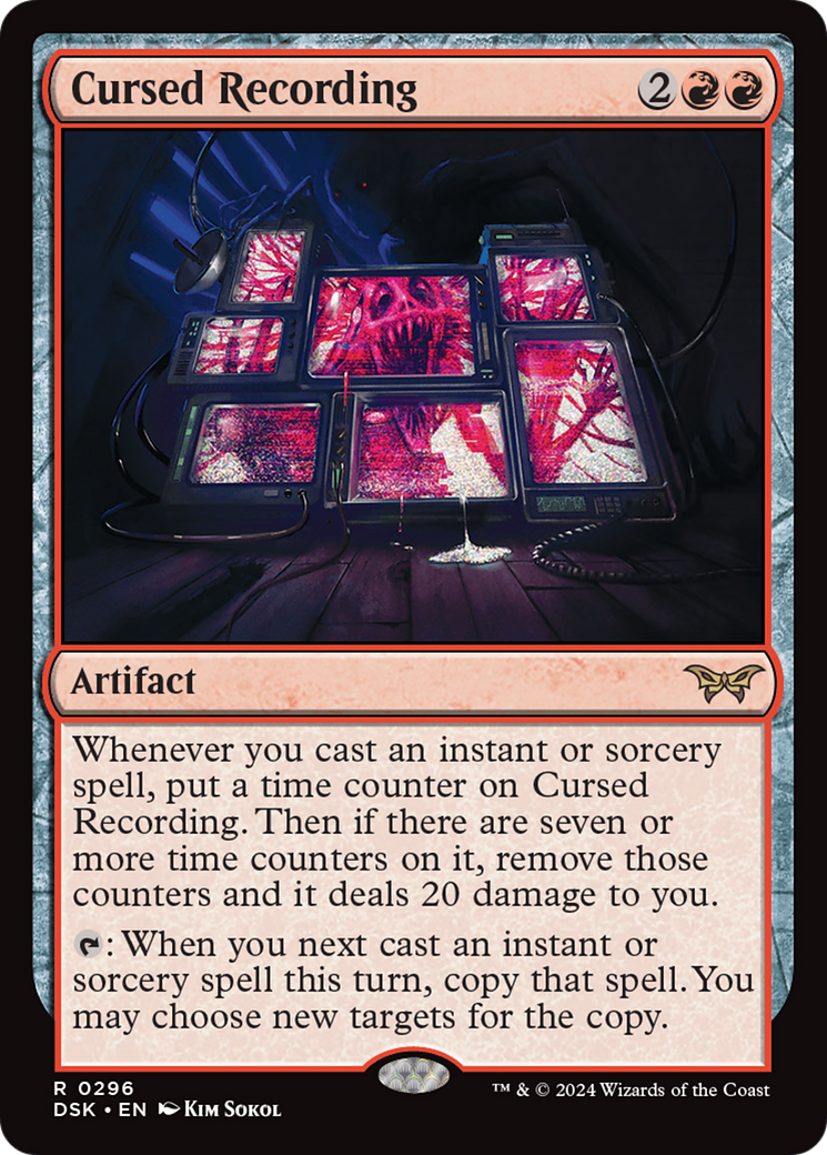 Cursed Recording (0296) [Duskmourn: House of Horror] - Magic: The Gathering - Card Brawlers | Quebec | Canada |