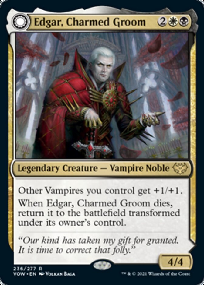 Edgar, Charmed Groom // Edgar Markov's Coffin [Innistrad: Crimson Vow] - Magic: The Gathering - Card Brawlers | Quebec | Canada |