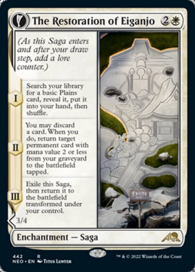 The Restoration of Eiganjo // Architect of Restoration (Extended Art) [Kamigawa: Neon Dynasty] - Magic: The Gathering - Card Brawlers | Quebec | Canada |