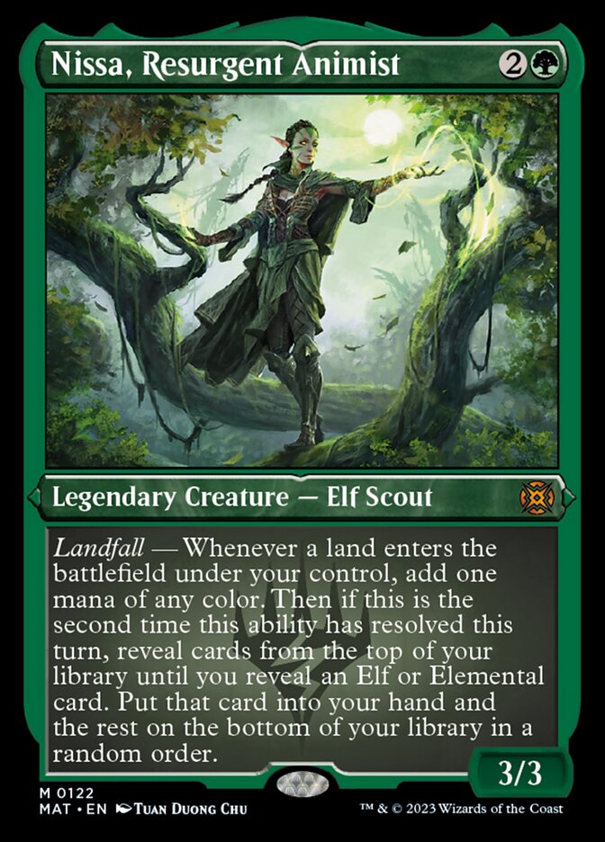 Nissa, Resurgent Animist (Foil Etched) [March of the Machine: The Aftermath] - Magic: The Gathering - Card Brawlers | Quebec | Canada |