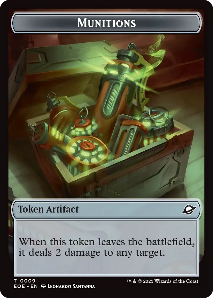 Robot // Munitions Double-Sided Token [Edge of Eternities Tokens] - Magic: The Gathering - Card Brawlers | Quebec | Canada |