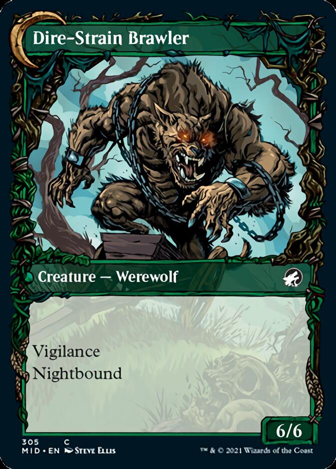 Tireless Hauler // Dire-Strain Brawler (Showcase Equinox) [Innistrad: Midnight Hunt] - Magic: The Gathering - Card Brawlers | Quebec | Canada |
