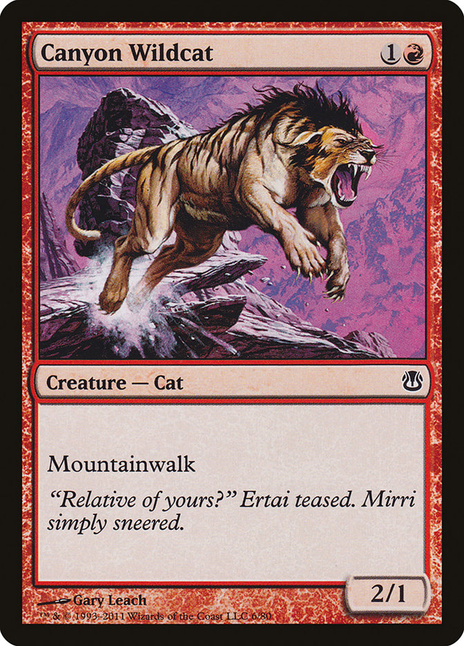 Canyon Wildcat [Duel Decks: Ajani vs. Nicol Bolas] - Magic: The Gathering - Card Brawlers | Quebec | Canada |