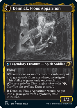 Dennick, Pious Apprentice // Dennick, Pious Apparition [Innistrad: Double Feature] - Magic: The Gathering - Card Brawlers | Quebec | Canada |