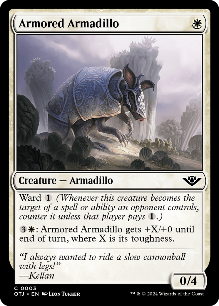 Armored Armadillo [Outlaws of Thunder Junction] - Magic: The Gathering - Card Brawlers | Quebec | Canada |