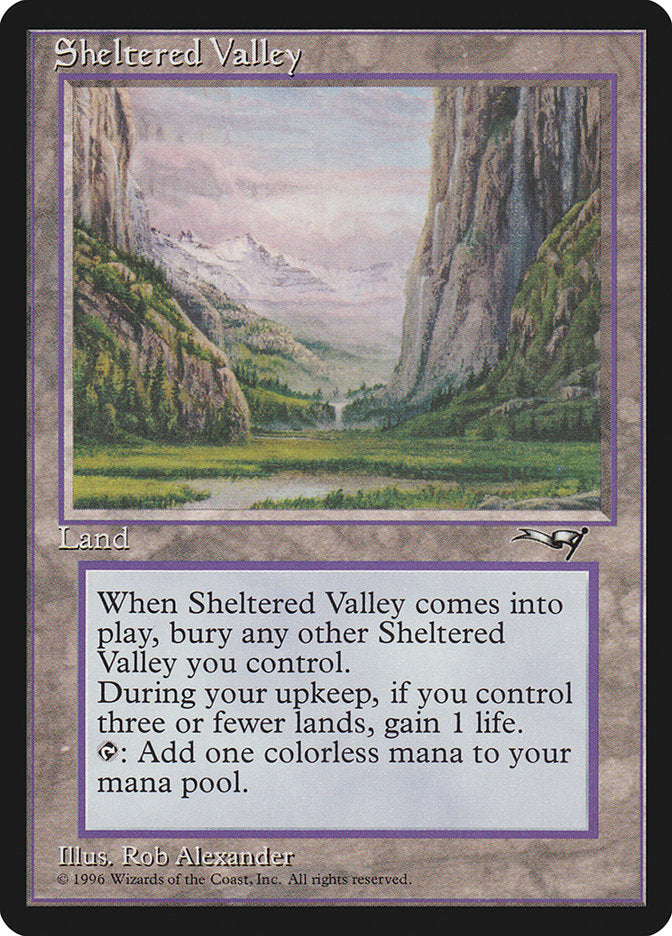 Sheltered Valley [Alliances] - Magic: The Gathering - Card Brawlers | Quebec | Canada |