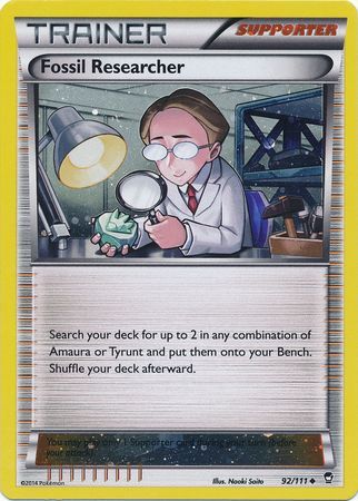 Fossil Researcher (92/111) (Cosmos Holo) [XY: Furious Fists] - Pokémon - Card Brawlers | Quebec | Canada |