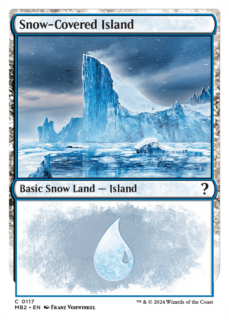 Snow-Covered Island (White Border) [Mystery Booster 2] - Magic: The Gathering - Card Brawlers | Quebec | Canada |