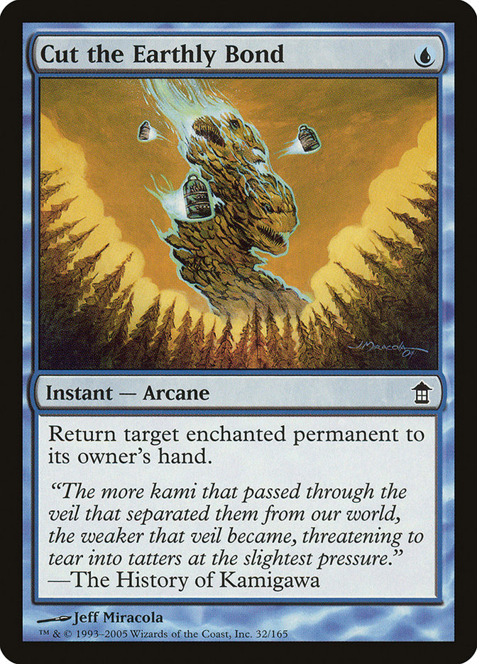 Cut the Earthly Bond [Saviors of Kamigawa] - Magic: The Gathering - Card Brawlers | Quebec | Canada |