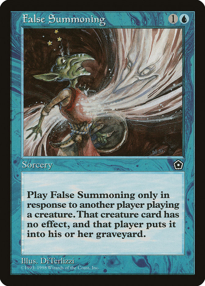 False Summoning [Portal Second Age] - Magic: The Gathering - Card Brawlers | Quebec | Canada |