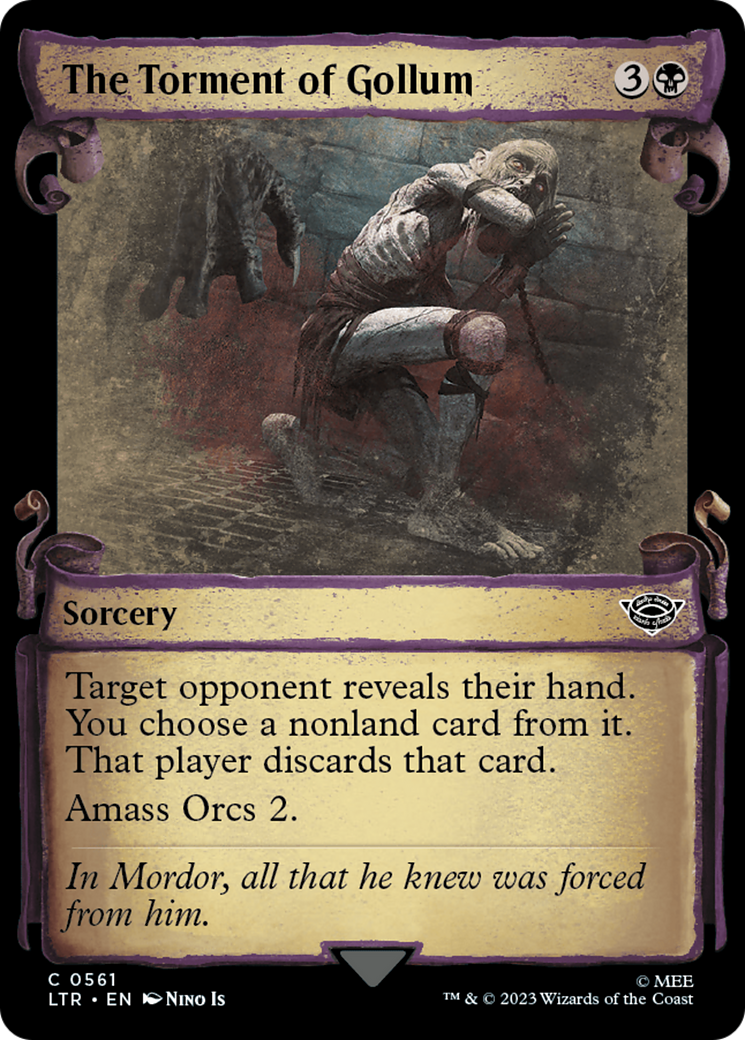 The Torment of Gollum [The Lord of the Rings: Tales of Middle-Earth Showcase Scrolls] - Magic: The Gathering - Card Brawlers | Quebec | Canada |
