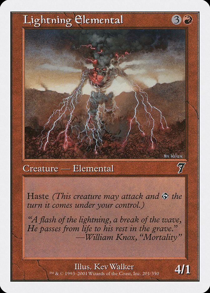 Lightning Elemental [Seventh Edition] - Magic: The Gathering - Card Brawlers | Quebec | Canada |