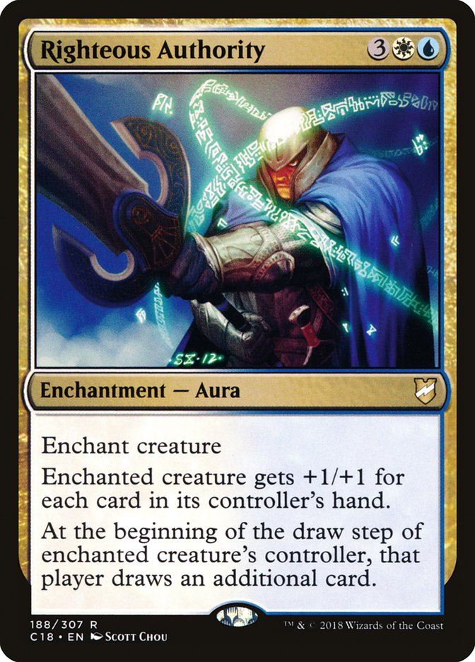 Righteous Authority [Commander 2018] - Magic: The Gathering - Card Brawlers | Quebec | Canada |