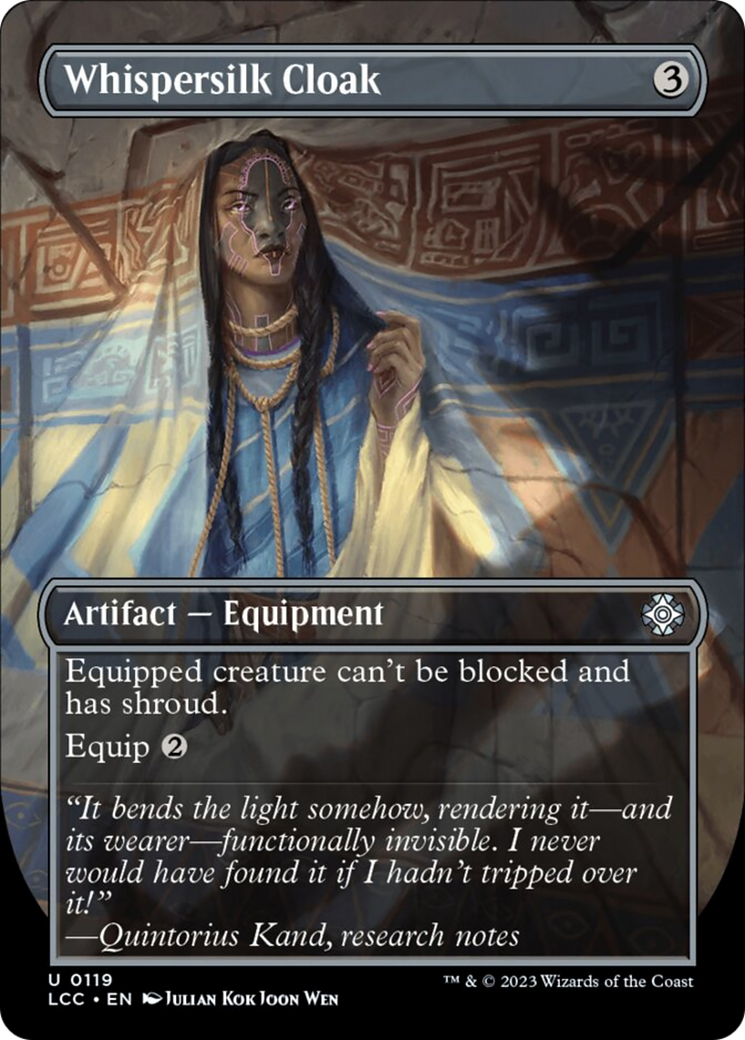 Whispersilk Cloak (Borderless) [The Lost Caverns of Ixalan Commander] - Magic: The Gathering - Card Brawlers | Quebec | Canada |