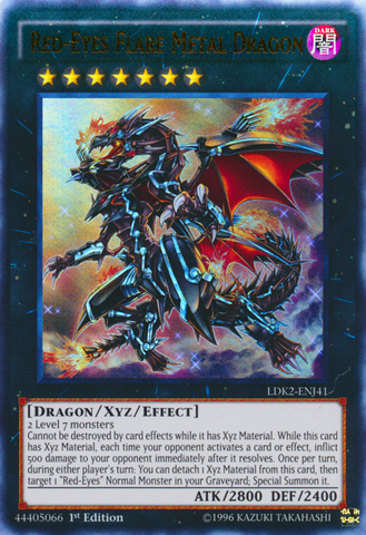 Dragon de métal évasé aux yeux rouges [LDK2-ENJ41] Ultra rare 