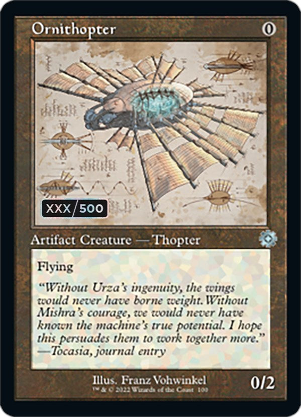 Ornithopter (Retro Schematic) (Serialized) [The Brothers' War Retro Artifacts] - Magic: The Gathering - Card Brawlers | Quebec | Canada |