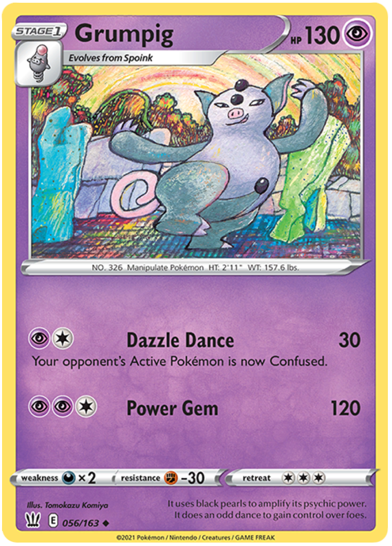 Grumpig (056/163) [Sword & Shield: Battle Styles] - Pokémon - Card Brawlers | Quebec | Canada |
