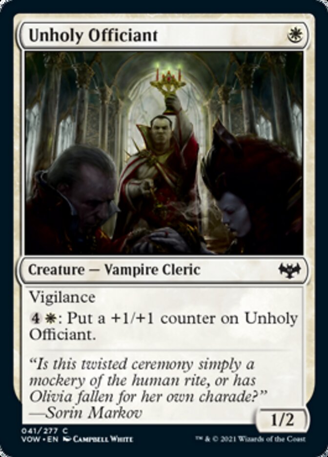 Unholy Officiant [Innistrad: Crimson Vow] - Magic: The Gathering - Card Brawlers | Quebec | Canada |