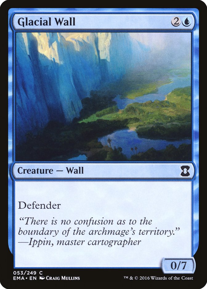 Glacial Wall [Eternal Masters] - Magic: The Gathering - Card Brawlers | Quebec | Canada |