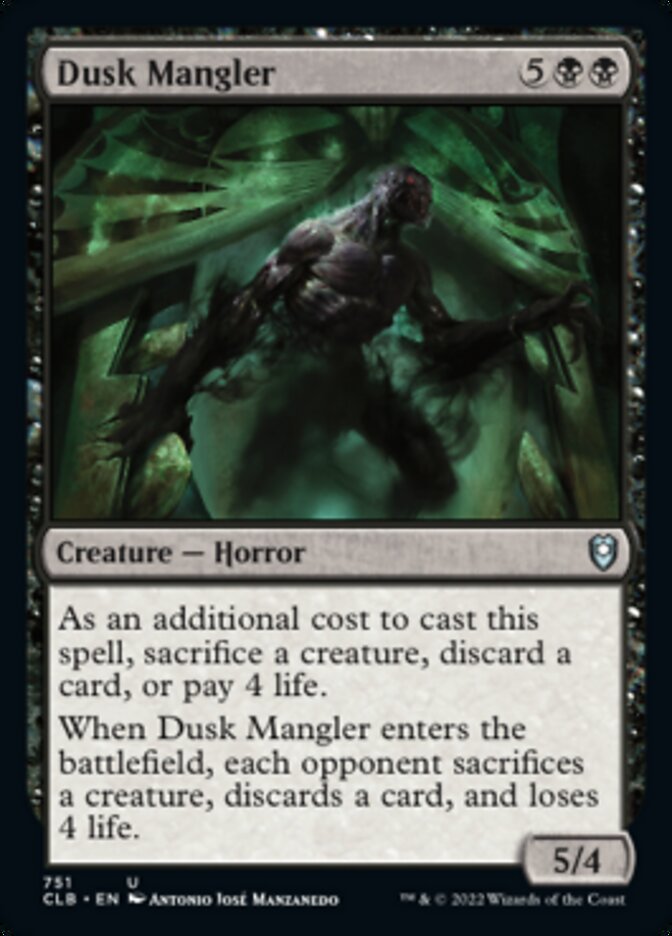 Dusk Mangler [Commander Legends: Battle for Baldur's Gate] - Magic: The Gathering - Card Brawlers | Quebec | Canada |