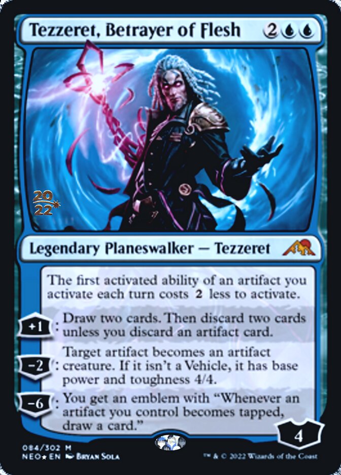 Tezzeret, Betrayer of Flesh [Kamigawa: Neon Dynasty Prerelease Promos] - Magic: The Gathering - Card Brawlers | Quebec | Canada |