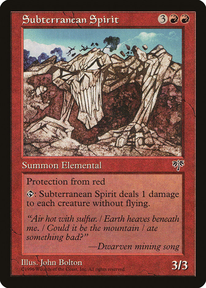 Subterranean Spirit [Mirage] - Magic: The Gathering - Card Brawlers | Quebec | Canada |